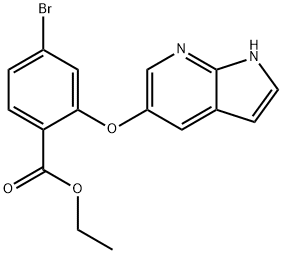 ethyl 4-bromo-2-{1H-pyrrolo[2,3-b]pyridin-5-yloxy}benzoate