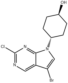 trans-4-{5-bromo-2-chloro-7H-pyrrolo[2,3-d]pyrimidin-7-yl}cyclohexan-1-ol