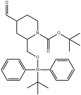 tert-butyl 2-{[(tert-butyldiphenylsilyl)oxy]methyl}-4-formylpiperidine-1-carboxylate