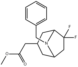 methyl 2-exo-(8-benzyl-6,6-difluoro-8-azabicyclo[3.2.1]octan-3-yl)acetate