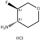trans-3-fluorooxan-4-amine hydrochloride