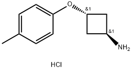 cyclobutanamine, 3-(4-methylphenoxy)-, hydrochloride (11), trans-