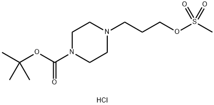 tert-butyl 4-[3-(methanesulfonyloxy)propyl]piperazine-1-carboxylate hydrochloride