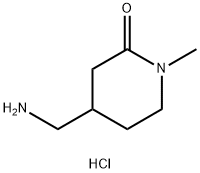 4-(aminomethyl)-1-methylpiperidin-2-one hydrochloride