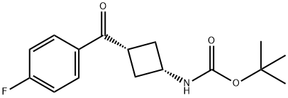 cis-tert-butyl 3-(4-fluorobenzoyl)cyclobytylcarbamate