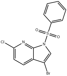 1-(benzenesulfonyl)-3-bromo-6-chloro-1H-pyrrolo[2,3-b]pyridine