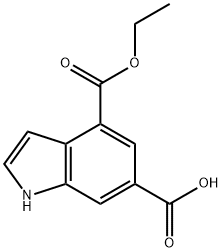 4-(ethoxycarbonyl)-1H-indole-6-carboxylic acid