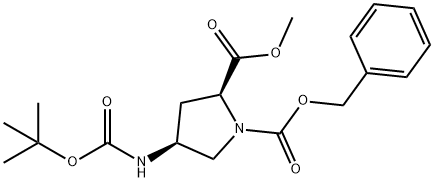 1-benzyl 2-methyl (2S,4S)-4-{[(tert-butoxy)carbonyl]amino}pyrrolidine-1,2-dicarboxylate