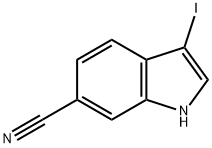 3-iodo-1H-indole-6-carbonitrile
