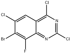 7-bromo-2,4,6-trichloro-8-fluoroquinazoline