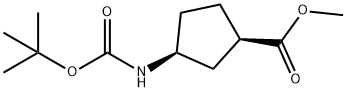 methyl (1R,3S)-3-{[(tert-butoxy)carbonyl]amino}cyclopentane-1-carboxylate