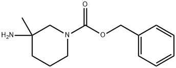 1-​piperidinecarboxylic acid, 3-​amino-​3-​methyl-​, phenylmethyl ester