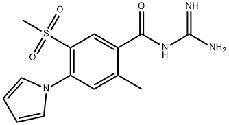 N-Carbamimidoyl-2-methyl-5-(methylsulfonyl)-4-(1H-pyrrol-1-yl)benzamide