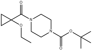 tert-butyl 4-(1-ethoxycyclopropanecarbonyl)piperazine-1-carboxylate