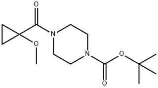 tert-butyl 4-(1-methoxycyclopropanecarbonyl)piperazine-1-carboxylate