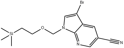 3-bromo-1-{[2-(trimethylsilyl)ethoxy]methyl}-1h-pyrrolo[2,3-b]pyridine-5-carbonitrile