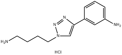 3-[1-(4-aminobutyl)-1h-1,2,3-triazol-4-yl]aniline trihydrochloride