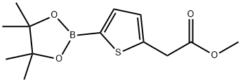 2-​Thiopheneacetic acid, 5-​(4,​4,​5,​5-​tetramethyl-​1,​3,​2-​dioxaborolan-​2-​yl)​-​, methyl ester