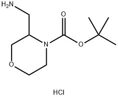 tert-Butyl 3-(aminomethyl)morpholine-4-carboxylate hydrochloride