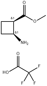 methyl cis-2-aminocyclobutane-1-carboxylate; trifluoroacetic acid