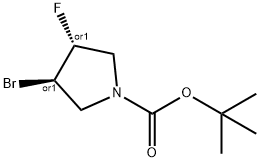 tert-butyl trans-3-bromo-4-fluoropyrrolidine-1-carboxylate