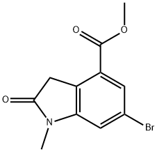 methyl 6‐bromo‐1‐methyl‐2‐oxo‐2,3‐dihydro‐1H‐indole‐4‐carboxylate