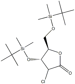 (4R,5R)-4-[(tert-butyldimethylsilyl)oxy]-5-{[(tert-butyldimethylsilyl)oxy]methyl}-3-chlorooxolan-2-one