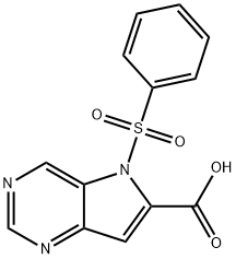 5-Benzenesulfonyl-5H-pyrrolo[3,2-d]pyrimidine-6-carboxylic acid