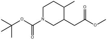 tert-butyl 3-(2-methoxy-2-oxoethyl)-4-methylpiperidine-1-carboxylate