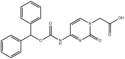 2-(4-(((Benzhydryloxy)carbonyl)amino)-2-oxopyrimidin-1(2H)-yl)acetic acid