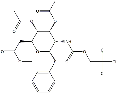 Phenyl 3,4,6-Tri-O-acetyl-2-deoxy-1-thio-2-(2,2,2-trichloroethoxyformamido)-β-D-glucopyranoside