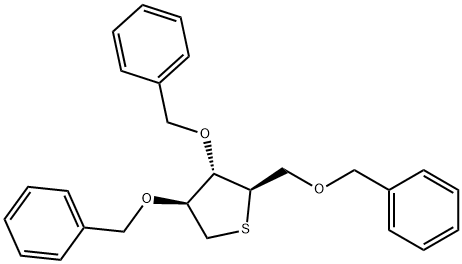 (2R,3S,4S)-3,4-Bis(benzyloxy)-2-((benzyloxy)methyl)tetrahydrothiophene