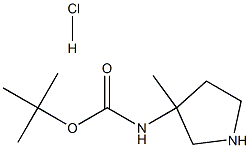 tert-butyl N-(3-methylpyrrolidin-3-yl)carbamate hydrochloride