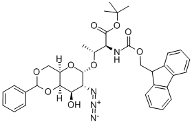 O-(2-Azido-4,6-O-benzylidene-2-deoxy-α-D-galactopyranosyl)-N-[(9H-fluoren-9-ylmethoxy)carbonyl]-L-threonine tert-Butyl Ester