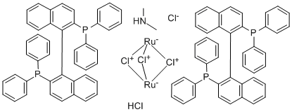 Dimethylammonium Dichlorotri(μ-chloro)bis[(S)-(-)-2,2'-bis(diphenylphosphino)-1,1'-binaphthyl]diruthenate(II)