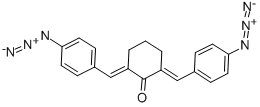2,6-Bis(4-azidobenzylidene)cyclohexanone (wetted with ca. 30% Water) (unit weight on dry weight basis) [Research for Photosensitive Material]