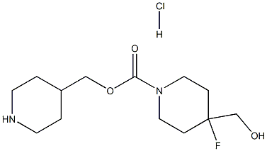 (piperidin-4-yl)methyl 4-fluoro-4-(hydroxymethyl)piperidine-1-carboxylate hydrochloride