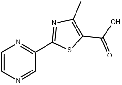 4-Methyl-2-(2-pyrazinyl)thiazole-5-carboxylic acid