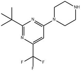 2-(tert-Butyl)-4-(piperazin-1-yl)-6-(trifluoromethyl)pyrimidine
