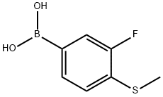 3-Fluoro-4-(methylthio)phenylboronic acid