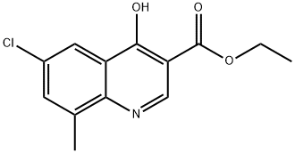 6-Chloro-4-hydroxy-8-methylquinoline-3-carboxylic acid ethyl ester