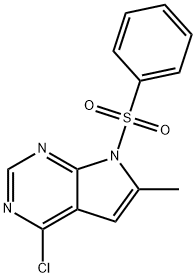 7-Benzenesulfonyl-4-chloro-6-methyl-7h-pyrrolo[2,3-d]pyrimidine