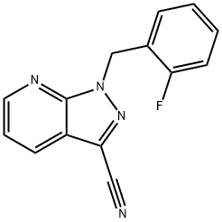 1-[(2-fluorophenyl)methyl]-1H-pyrazolo[3,4-b]pyridine-3-carbonitrile