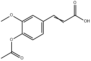 4-Acetoxy-3-methoxycinnamic acid