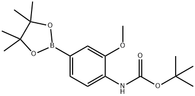 4-(tert-Butoxycarbonylamino)-3-methoxyphenylboronic acid pinacol ester