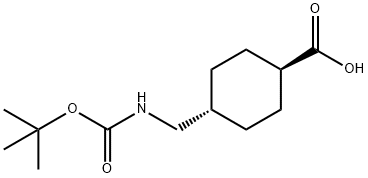 trans-4-(tert-Butoxycarbonylaminomethyl)cyclohexanecarboxylic Acid