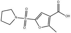2-Methyl-5-(pyrrolidinosulphonyl)furan-3-carboxylic acid