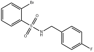 N-(4-Fluorobenzyl) 2-bromobenzenesulfonamide