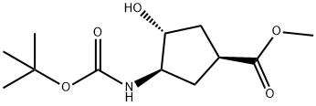 methyl (1S,3R,4R)-3-{[(tert-butoxy)carbonyl]amino}-4-hydroxycyclopentane-1-carboxylate