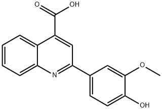 2-(4-HYDROXY-3-METHOXY-PHENYL)-QUINOLINE-4-CARBOXYLIC ACID